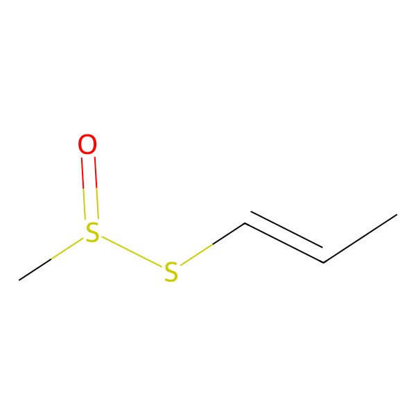 2D Structure of Methanesulfinothioic acid, S-1-propenyl ester