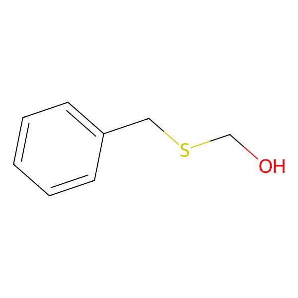 2D Structure of Methanol, [(phenylmethyl)thio]-