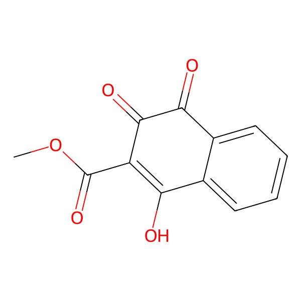 2D Structure of Methyl 1-hydroxy-3,4-dioxonaphthalene-2-carboxylate
