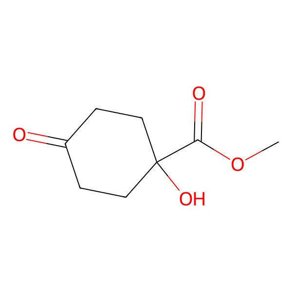 2D Structure of Methyl 1-hydroxy-4-oxocyclohexane-1-carboxylate