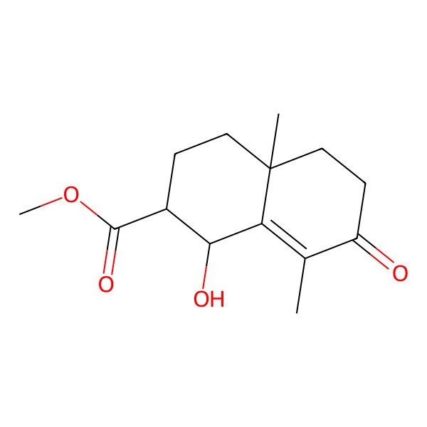 2D Structure of Methyl 1-hydroxy-4a,8-dimethyl-7-oxo-1,2,3,4,5,6-hexahydronaphthalene-2-carboxylate 2D Structure of Methyl 1-hydroxy-4a,8-dimethyl-7-oxo-1,2,3,4,5,6-hexahydronaphthalene-2-carboxylate