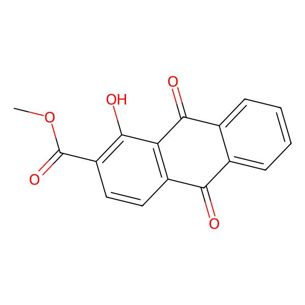 2D Structure of Methyl 1-hydroxy-9,10-dioxoanthracene-2-carboxylate 2D Structure of Methyl 1-hydroxy-9,10-dioxoanthracene-2-carboxylate