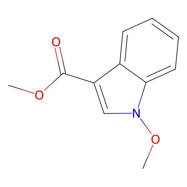 2D Structure of methyl 1-methoxy-1H-indole-3-carboxylate