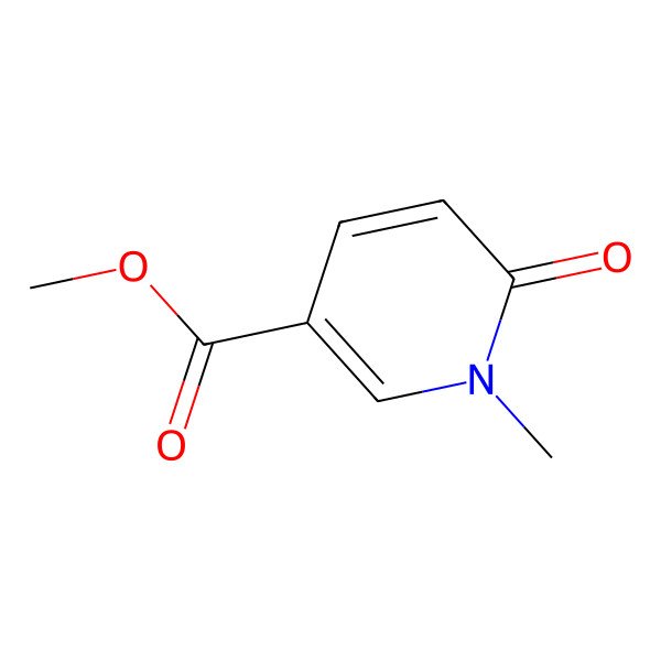 2D Structure of Methyl 1-methyl-6-oxo-1,6-dihydropyridine-3-carboxylate