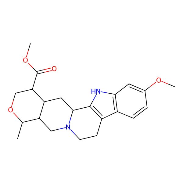 2D Structure of Methyl 11-methoxy-19-methyloxayohimban-16-carboxylate