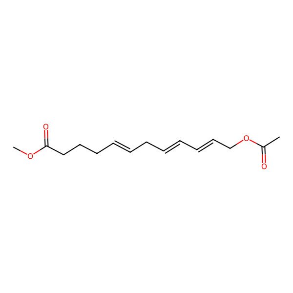 2D Structure of Methyl 12-acetyloxydodeca-5,8,10-trienoate