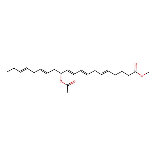 2D Structure of Methyl 12-acetyloxyicosa-5,8,10,14,17-pentaenoate
