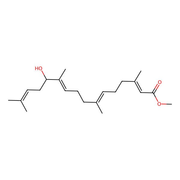 2D Structure of Methyl 12-hydroxy-3,7,11,15-tetramethylhexadeca-2,6,10,14-tetraenoate