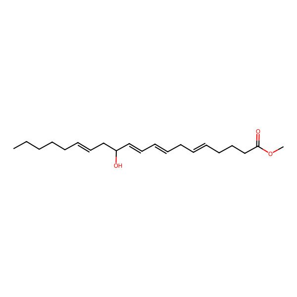 2D Structure of Methyl 12-hydroxyicosa-5,8,10,14-tetraenoate