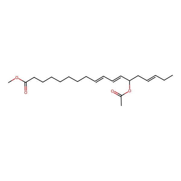 2D Structure of Methyl 13-acetyloxyoctadeca-9,11,15-trienoate