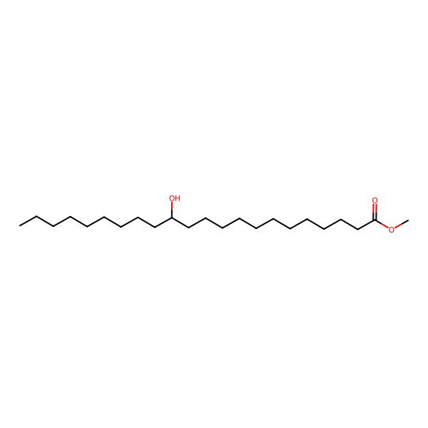 2D Structure of methyl (13S)-13-hydroxydocosanoate