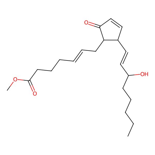 2D Structure of Methyl 15-hydroxy-9-oxoprosta-5,10,13-trien-1-oate