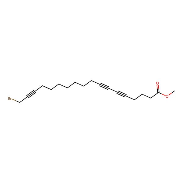2D Structure of Methyl 18-bromooctadeca-5,7,16-triynoate