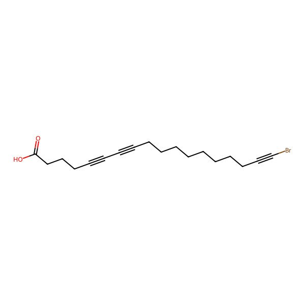 2D Structure of 18-Bromooctadeca-5,7,17-triynoic acid