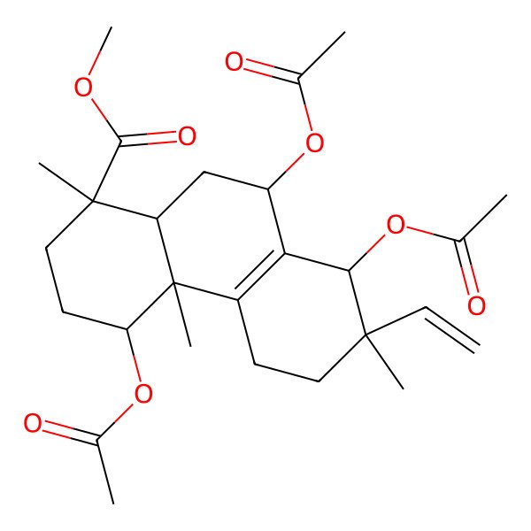 2D Structure of Methyl 1a,7a,14a-triacetoxy-8,15-isopimaredien-18-oate