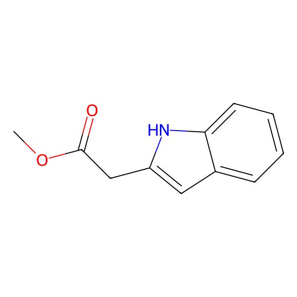 2D Structure of Methyl 2-(1H-indol-2-yl)acetate