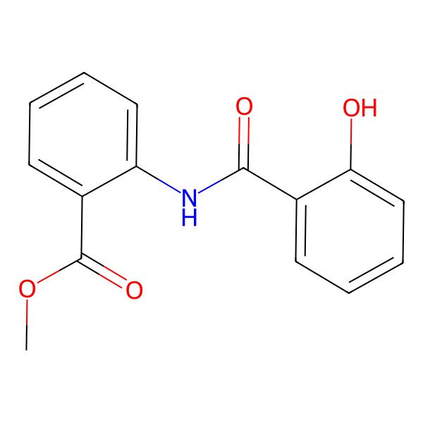 2D Structure of Methyl 2-[(2-hydroxybenzoyl)amino]benzoate