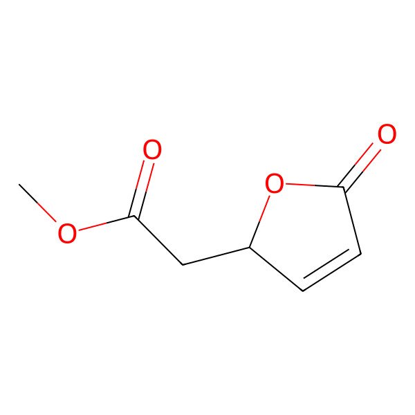2D Structure of methyl 2-(5-oxo-2H-furan-2-yl)acetate