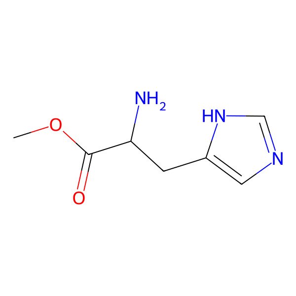 2D Structure of Methyl 2-amino-3-(1H-imidazol-4-yl)propanoate