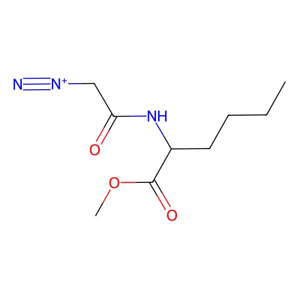 2D Structure of Methyl 2-diazoacetamidohexonate