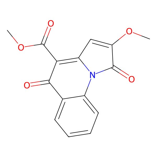 2D Structure of Methyl 2-methoxy-1,5-dioxopyrrolo[1,2-a]quinoline-4-carboxylate