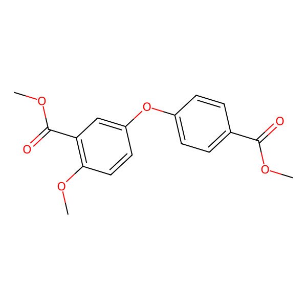 2D Structure of Methyl 2-methoxy-5-(4-methoxycarbonylphenoxy)benzoate