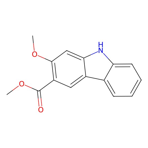 2D Structure of methyl 2-methoxy-9H-carbazole-3-carboxylate 2D Structure of methyl 2-methoxy-9H-carbazole-3-carboxylate