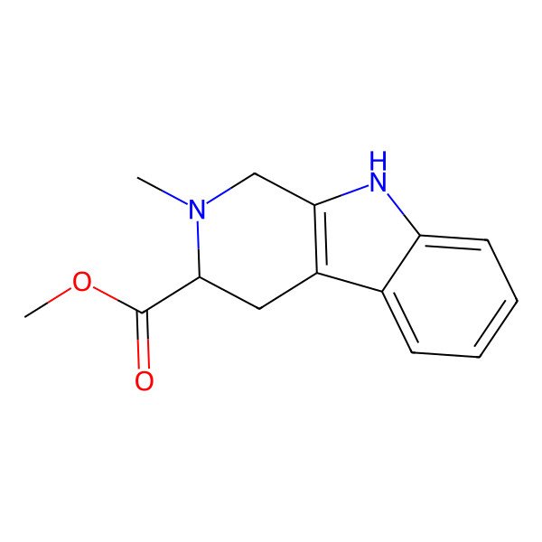 2D Structure of methyl 2-methyl-1,2,3,4-tetrahydro-9H-beta-carboline-3-carboxylate