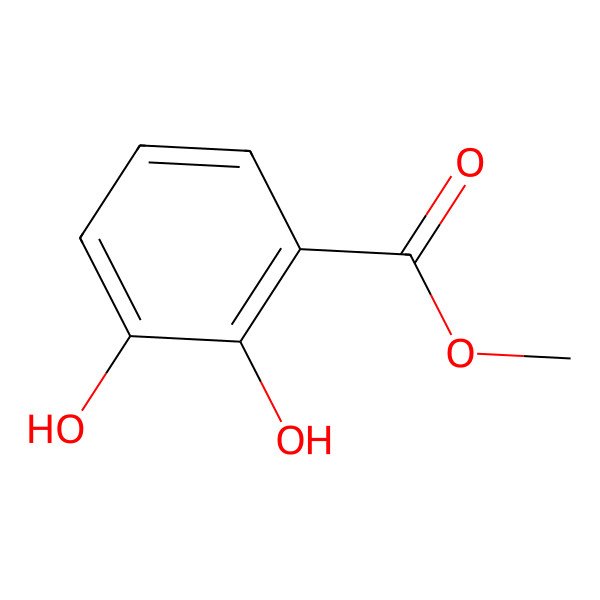 2D Structure of Methyl 2,3-dihydroxybenzoate 2D Structure of Methyl 2,3-dihydroxybenzoate