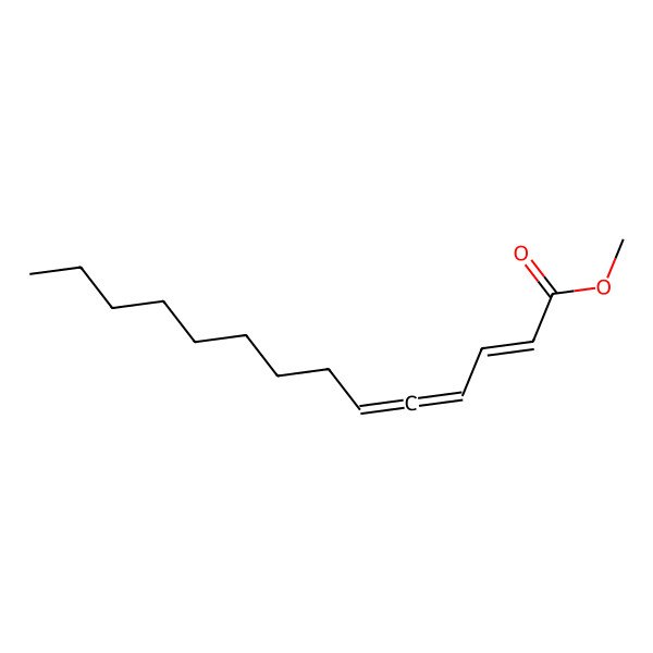 2D Structure of Methyl 2,4,5-tetradecatrienoate