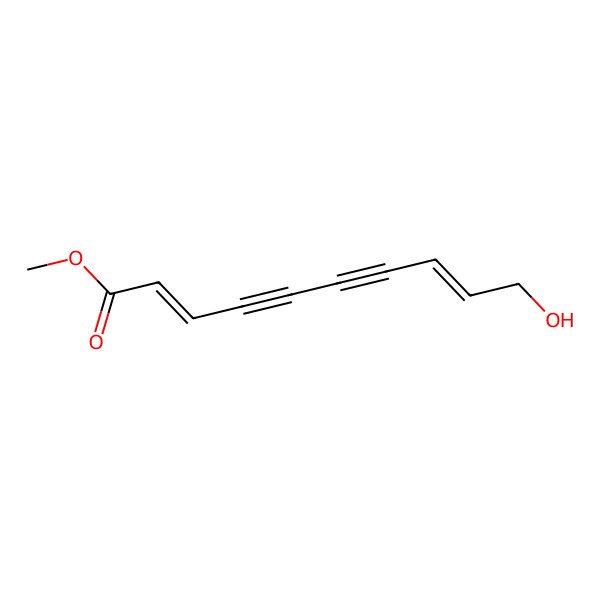 2D Structure of methyl (2E,8Z)-10-hydroxydeca-2,8-dien-4,6-diynoate