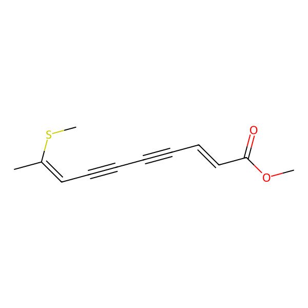 2D Structure of methyl (2E,8Z)-9-methylsulfanyldeca-2,8-dien-4,6-diynoate