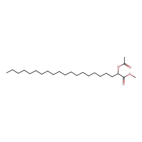 2D Structure of methyl (2R)-2-acetyloxyhenicosanoate