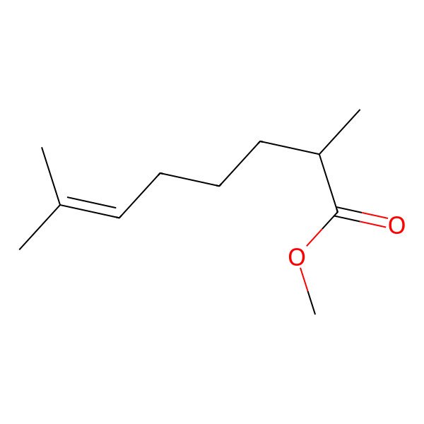 2D Structure of methyl (2R)-2,7-dimethyloct-6-enoate