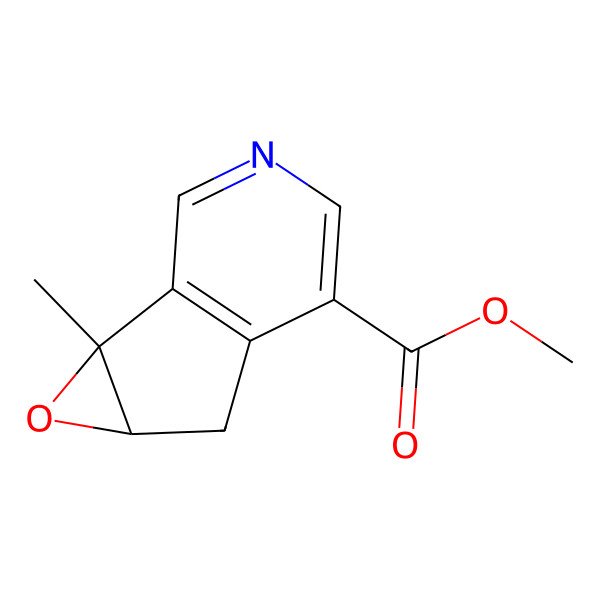 2D Structure of methyl (2S,4R)-2-methyl-3-oxa-9-azatricyclo[4.4.0.02,4]deca-1(6),7,9-triene-7-carboxylate