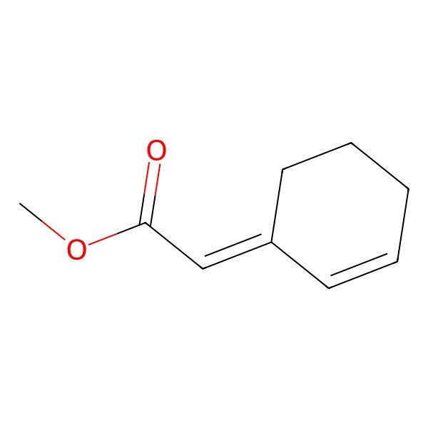 2D Structure of methyl (2Z)-2-cyclohex-2-en-1-ylideneacetate