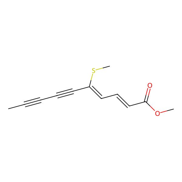 2D Structure of methyl (2Z,4E)-5-methylsulfanyldeca-2,4-dien-6,8-diynoate 2D Structure of methyl (2Z,4E)-5-methylsulfanyldeca-2,4-dien-6,8-diynoate