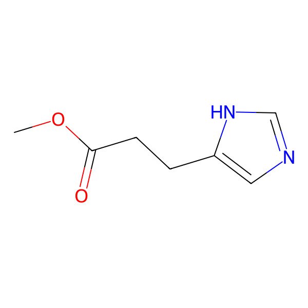 2D Structure of Methyl 3-(1H-Imidazol-5-Yl)Propanoate