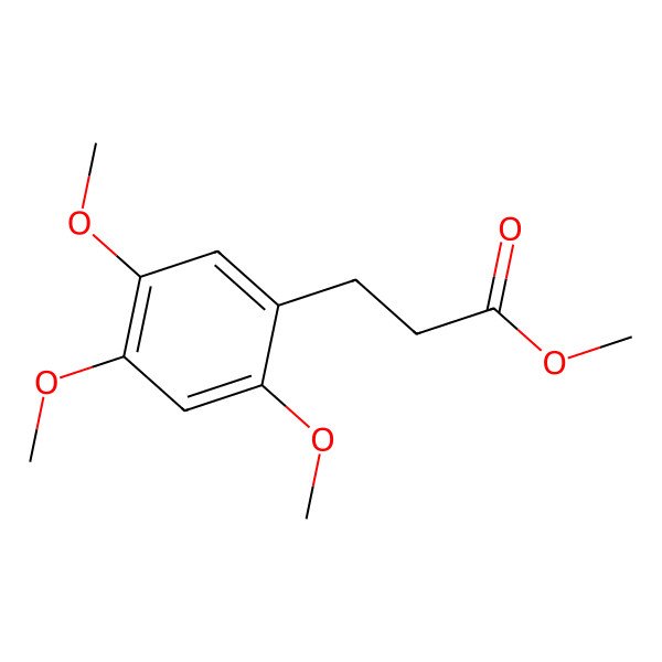 2D Structure of Methyl 3-(2,4,5-trimethoxyphenyl)propionate