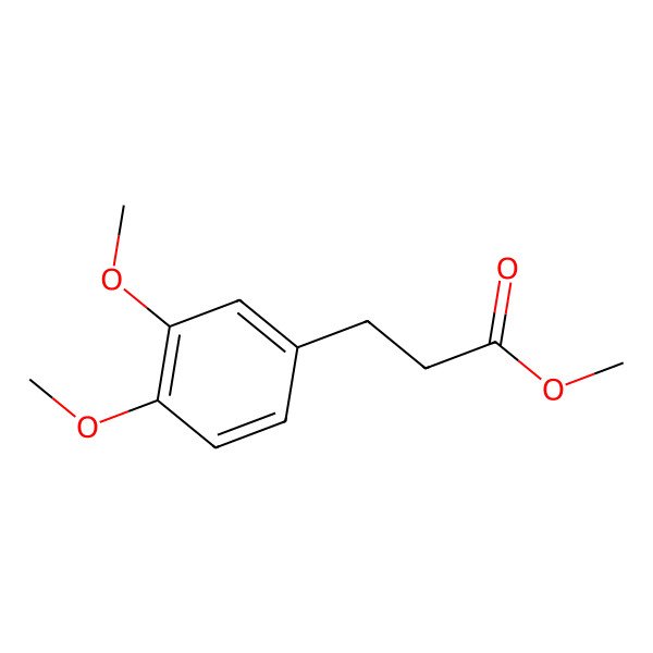 2D Structure of Methyl 3-(3,4-dimethoxyphenyl)propanoate 2D Structure of Methyl 3-(3,4-dimethoxyphenyl)propanoate