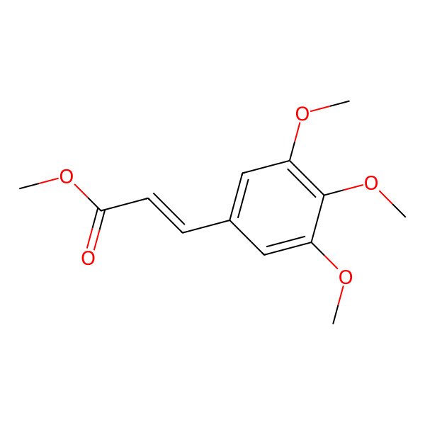 2D Structure of Methyl 3-(3,4,5-trimethoxyphenyl)prop-2-enoate