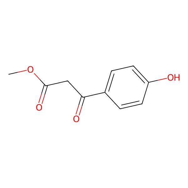 2D Structure of Methyl 3-(4-hydroxyphenyl)-3-oxopropanoate