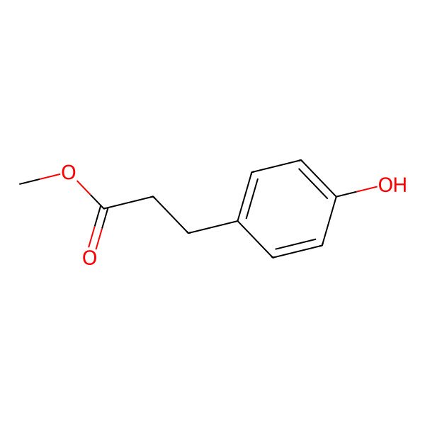 2D Structure of Methyl 3-(4-hydroxyphenyl)propionate 2D Structure of Methyl 3-(4-hydroxyphenyl)propionate