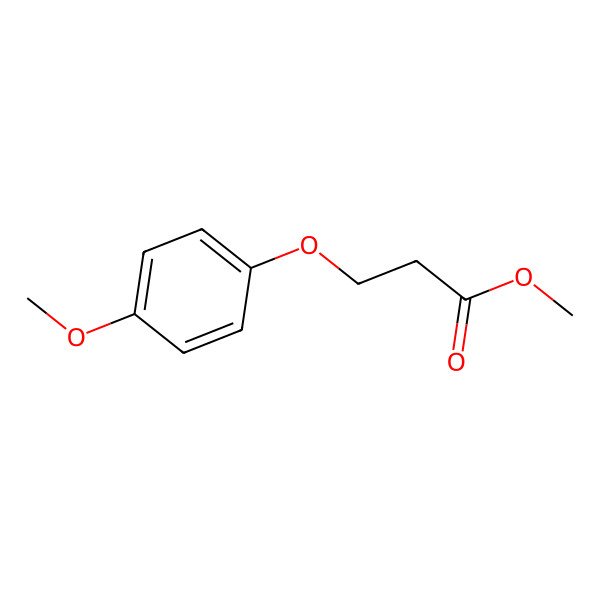 2D Structure of Methyl 3-(4-methoxyphenoxy)propionate