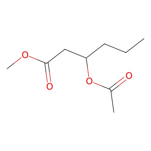 2D Structure of Methyl 3-acetoxyhexanoate