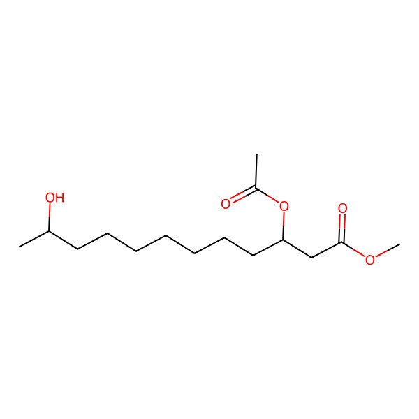 2D Structure of Methyl 3-acetyloxy-11-hydroxydodecanoate