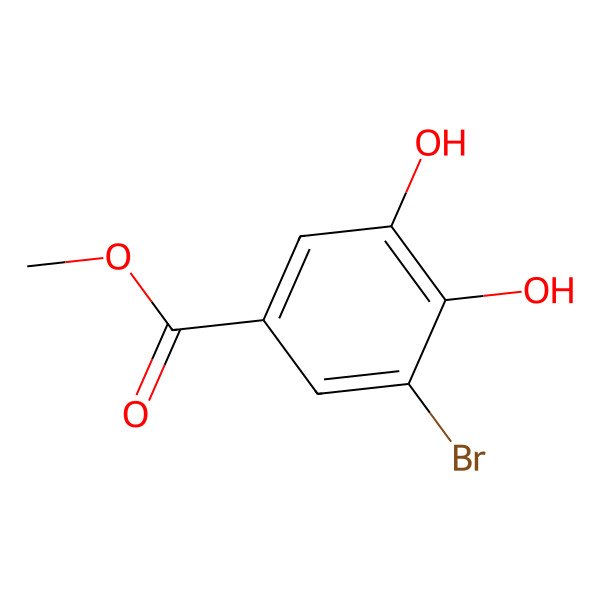 2D Structure of Methyl 3-bromo-4,5-dihydroxybenzoate