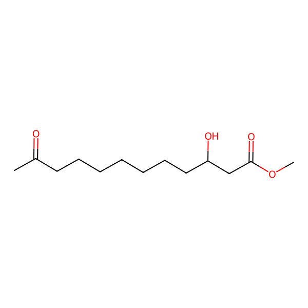 2D Structure of Methyl 3-hydroxy-11-oxododecanoate
