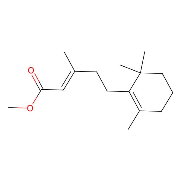 2D Structure of Methyl 3-methyl-5-(2,6,6-trimethylcyclohexen-1-yl)pent-2-enoate