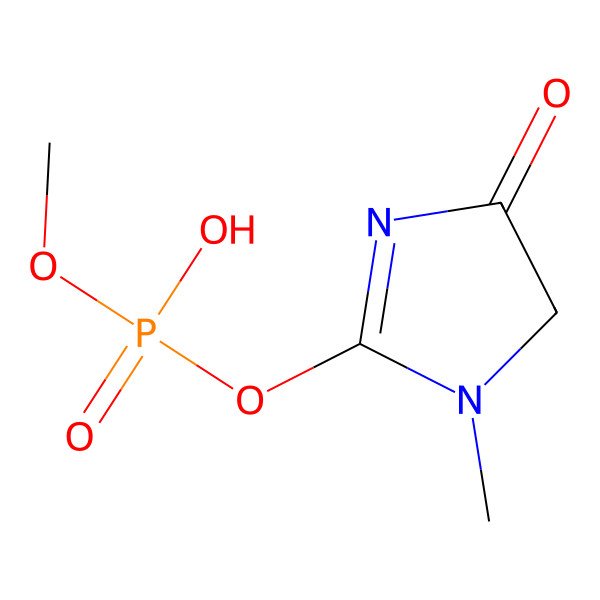 2D Structure of methyl (3-methyl-5-oxo-4H-imidazol-2-yl) hydrogen phosphate